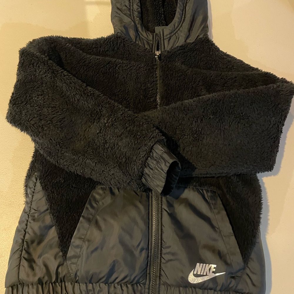 Nike Women’s Black Zip Hoodie (Terry) Size M